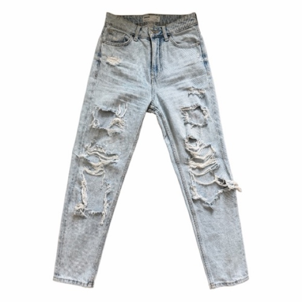 Bershka light blue mom jeans